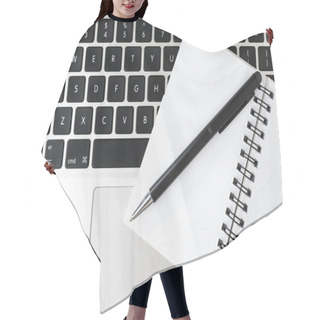 Personality  Notebook On A Laptop Hair Cutting Cape
