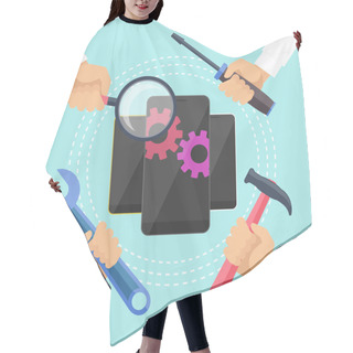 Personality  Mobile Service Concept Hair Cutting Cape
