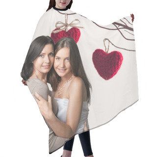 Personality  Happy Mother And Daughter Hair Cutting Cape