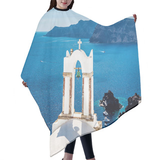 Personality  White And Blue Church Bell Hair Cutting Cape