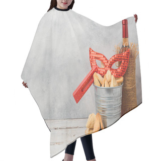 Personality  Jewish Holiday Purim Concept Hair Cutting Cape