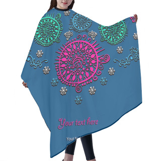 Personality  Background With Abstract Doodle Shapes Hair Cutting Cape