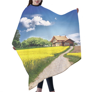 Personality  Country Landscape With New House Hair Cutting Cape