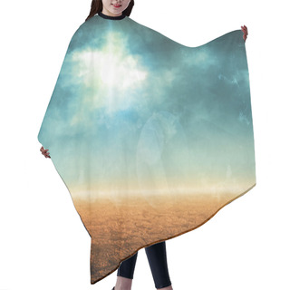 Personality  Desert Landscape With Clouds Hair Cutting Cape