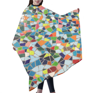 Personality  Coloured Mosaic On The Wall Hair Cutting Cape