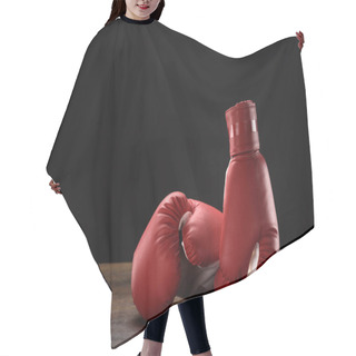 Personality  Red Boxing Gloves  Hair Cutting Cape