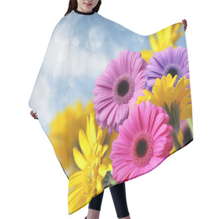 Personality  Bouquet Of Gerberas Hair Cutting Cape