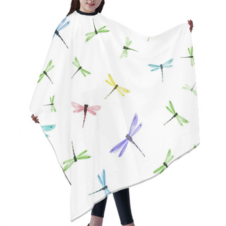 Personality  Color Dragonflies Hand-drawn Hair Cutting Cape