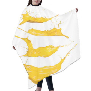 Personality  Yellow Splashes Hair Cutting Cape