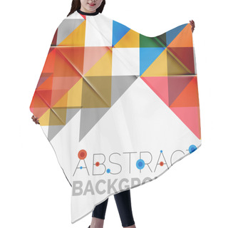 Personality  Abstract Geometric Background. Hair Cutting Cape