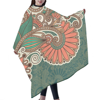 Personality  Vintage Ornamental Template Hair Cutting Cape