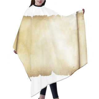 Personality  Antique Parchment Scroll. Hair Cutting Cape