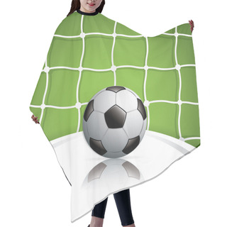 Personality  Soccer Ball In Net Hair Cutting Cape