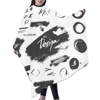 Personality  Ink Grunge Design Elements Hair Cutting Cape