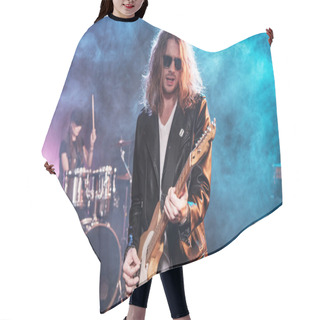 Personality  Rock Band On Stage   Hair Cutting Cape
