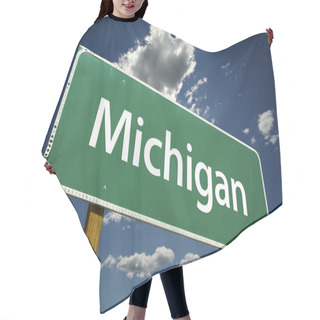 Personality  Michigan Road Sign Hair Cutting Cape