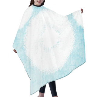 Personality  Snowflake Seamless Pattern Hair Cutting Cape