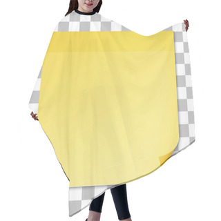 Personality  Yellow Stick Note On Transparent Texture Backdrop Hair Cutting Cape