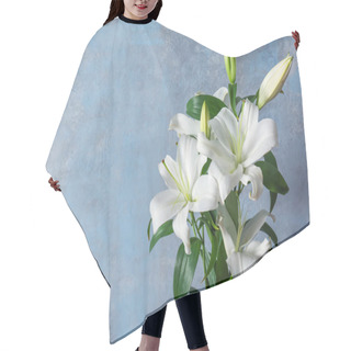 Personality  Beautiful White Lilies   Hair Cutting Cape