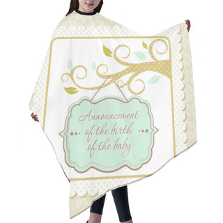 Personality  Vintage Frame Design, Vector Hair Cutting Cape