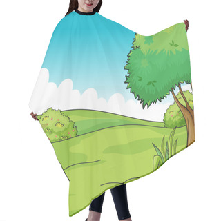 Personality  Clean And Green View Hair Cutting Cape