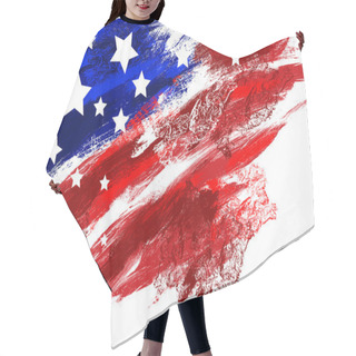 Personality  Independence Day Banner Hair Cutting Cape