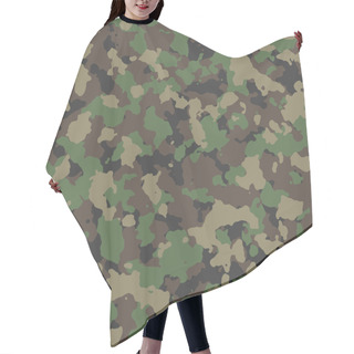 Personality  Woodland Camo Pattern Hair Cutting Cape