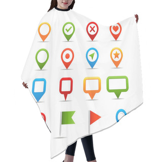 Personality  Navigation Icons - Illustration Hair Cutting Cape
