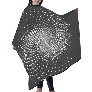 Personality  Design Monochrome Swirl Motion Background Hair Cutting Cape