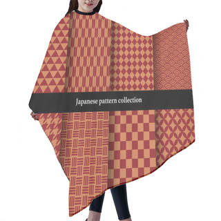 Personality  Japanese Traditional Continuous Pattern Set Hair Cutting Cape