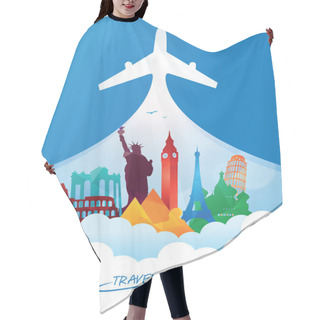 Personality  World Travel Background Hair Cutting Cape