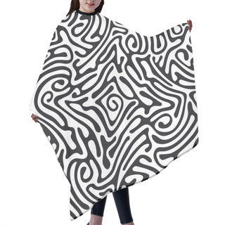 Personality  Labyrinth, Abstract Seamless Pattern Hair Cutting Cape