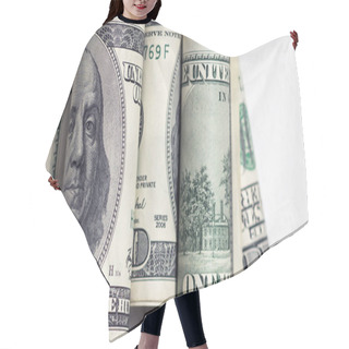 Personality  Dollar Roles, Currency Concept. Money. Hair Cutting Cape