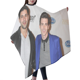 Personality  Josh Peck And Drake Bell Hair Cutting Cape