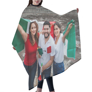 Personality  Mexican People With Flag In Mexican Independence Day In Mexico Hair Cutting Cape