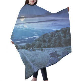 Personality  Winter In Mountains Meets Spring In Valley At Night Hair Cutting Cape