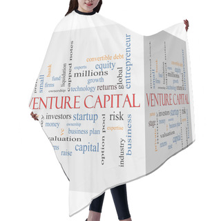 Personality  Venture Capital 3D Cube Word Cloud Concept Hair Cutting Cape