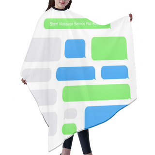 Personality  Short Message Service Flat Bubbles Hair Cutting Cape