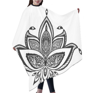 Personality   Indian Floral Ornament.  Hair Cutting Cape