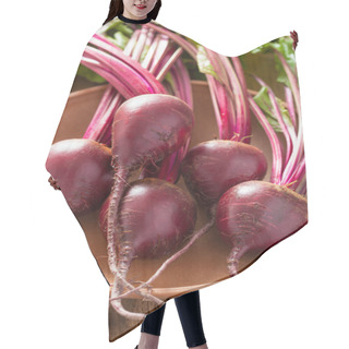 Personality  Fresh Beet In Wooden Bowl Hair Cutting Cape