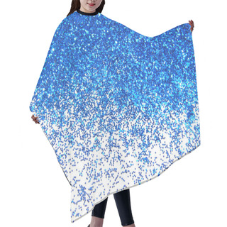 Personality  Dark Blue Glitter Sparkle On White Background Hair Cutting Cape