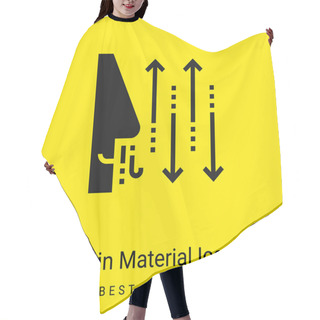 Personality  Breathing Minimal Bright Yellow Material Icon Hair Cutting Cape