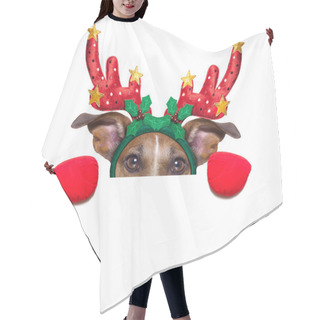 Personality  Reindeer Dog Hair Cutting Cape
