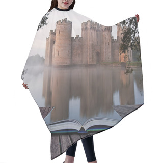 Personality  Stunning Moat And Castle In Autumn Fall Sunrise With Mist Over M Hair Cutting Cape