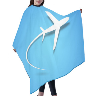 Personality  Airplane Taking Off Hair Cutting Cape