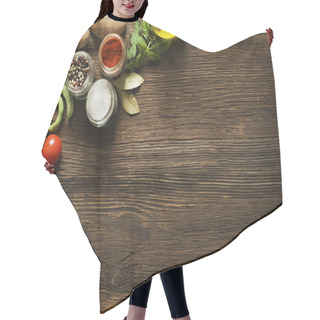 Personality  Vegetables Background Hair Cutting Cape