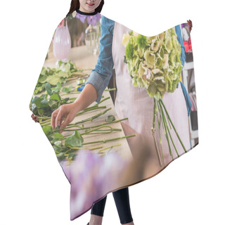 Personality  Florist Arranging Flowers Hair Cutting Cape