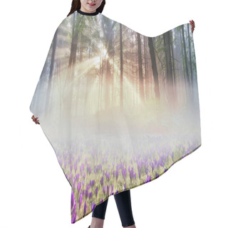 Personality  Spring Flowers Crocuses Hair Cutting Cape