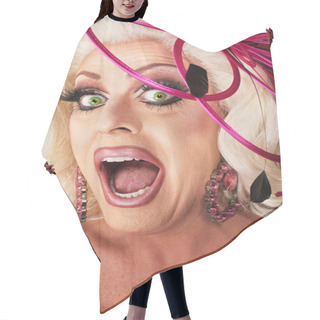 Personality  Singing Drag Queen Hair Cutting Cape