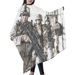 Personality  Squad Of Marines Hair Cutting Cape